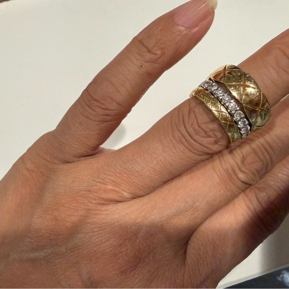 Costco Diamond and platinum eternity ring size 5 - Picture 4 of 5